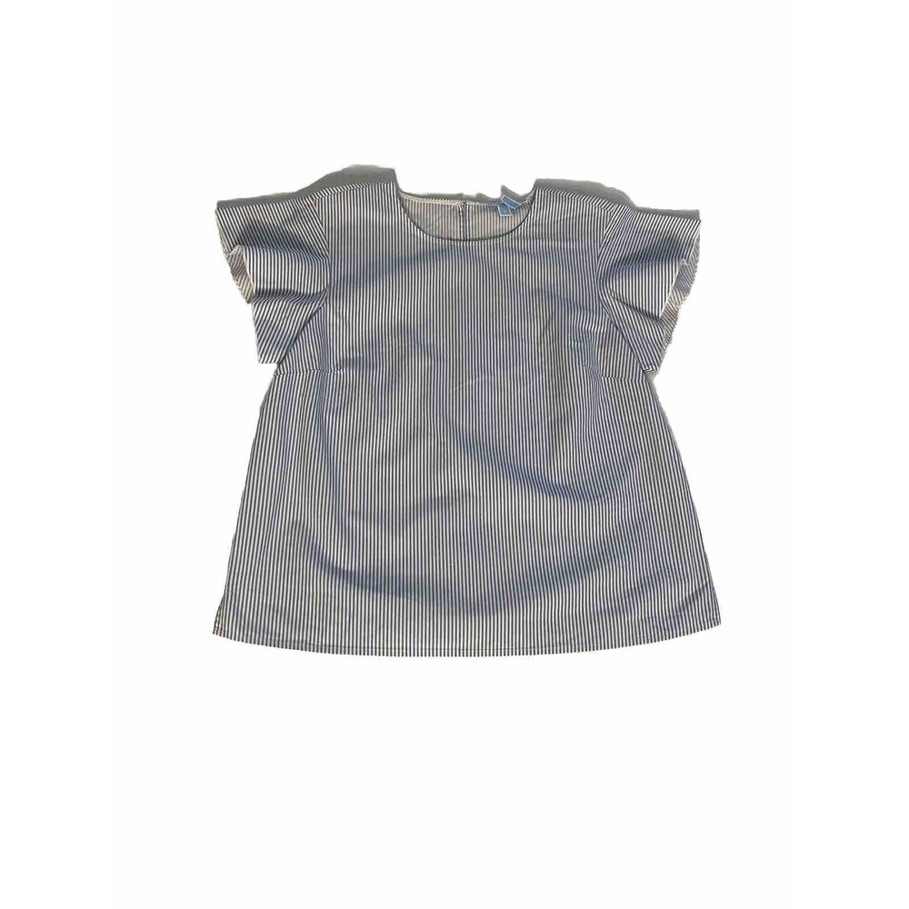 Draper James Cloister Stripe Flutter Top Blue Wit… - image 7